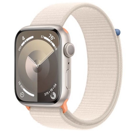 APPLE 워치 시리즈9 45mm 스타라이트 알루미늄 (스포츠루프)_이미지