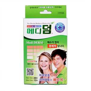 메디코리아 메디덤 사각형 60매 (4팩(240매))_이미지