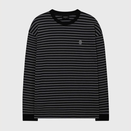 커버낫 베이직 스트라이프 롱슬리브 차콜 CO2601LT03CH