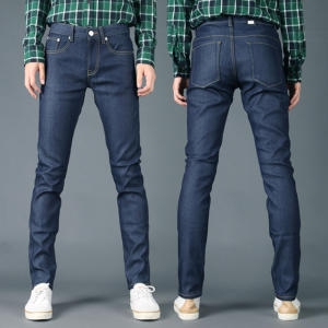 제이로드 겨울용 기모본딩 슬림 일자 진청 빅사이즈 FT005-2