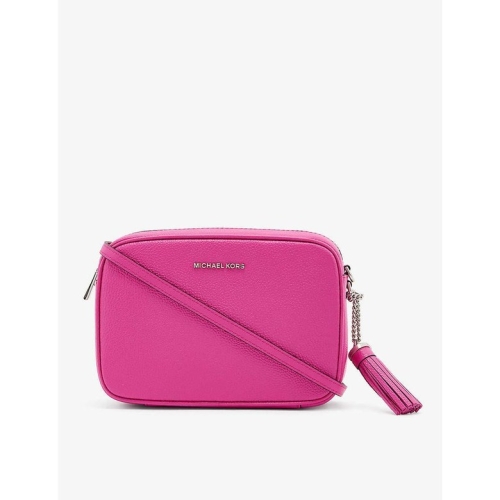마이클코어스 MICHAEL KO Jet Set crossbody bag 마이클 코어스 제트 세트 가죽 크로스백 펄 그레이_이미지
