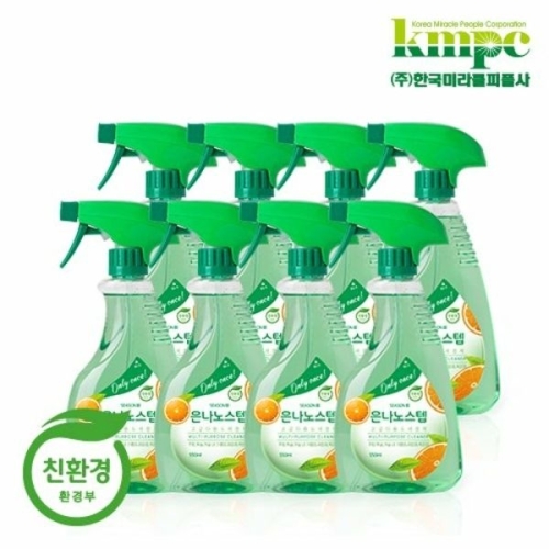 한국미라클피플사 은나노스텝 다용도 세정제 550ml (8개)