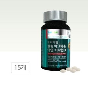 뉴트리디데이 프리미엄 칼슘 마그네슘 아연 비타민D 90정 (15개)_이미지
