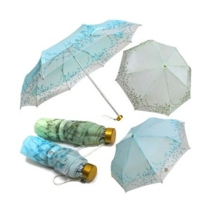 3단 블루밍망사 자수양산 바스패션 고급 양산