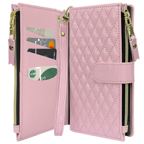 하이온 갤럭시S25 FE 가더 안나 애나멜 지퍼 다이어리 지갑 케이스_이미지