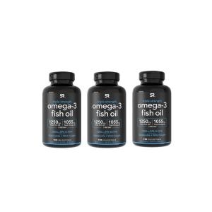 스포츠리서치 트리플 스트렝스 오메가3 피쉬오일 1250mg 150캡슐 (3개)_이미지