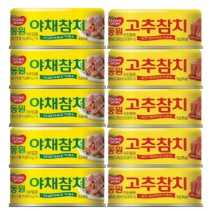 동원F&B 야채 참치 150g 5개 + 고추 참치 85g 5개_이미지
