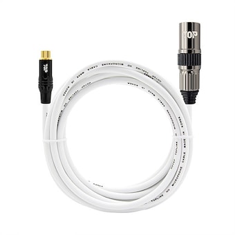 탑라인에이치디 HDTOP RCA to <b>XLR</b> FM 화이트 <b>케이블</b>