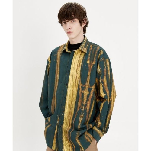 아미 이에이 IEY STRE NG 오버 셔츠 그린 1951893_이미지