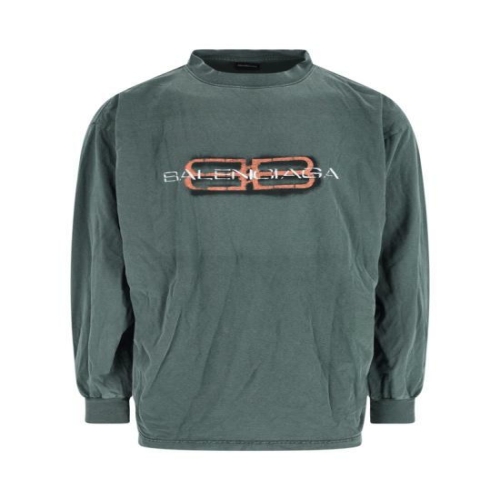 발렌시아가 반팔 티셔츠 850404 TTVD6 3004 Green