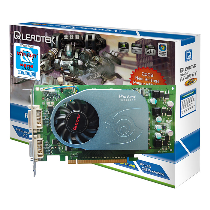 리드텍 WinFast 지포스 9600GT Power Efficient D3 512MB 리더스CNS_이미지