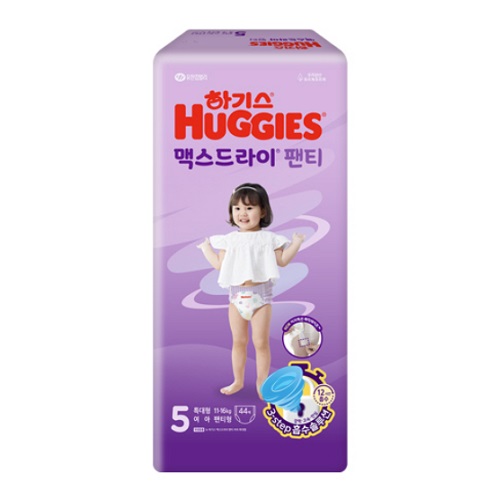 하기스 2024 맥스드라이 팬티형 5단계-여아용 (264매)_이미지