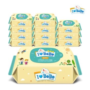 아이러브베베 아이보리 물티슈 리필형 20매 (12팩)_이미지