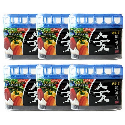 해피룸 냉장고 탈취제 숯 200g (6개)_이미지