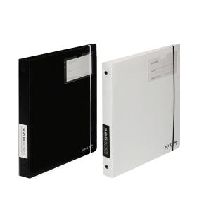 PP바인더노트5000 26공화일노트 ARAM160 화이트블랙 200x257mm 60매리필가능