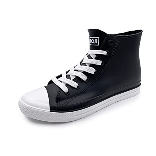 아모지 Amoji HL2055 레인부츠 레인스니커즈 완전방수 운동화 Rain Sneakers 여성 남성 24.0cm 네이비.._이미지