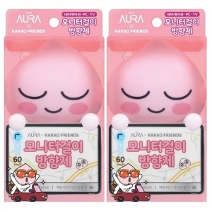 아우라 카카오프렌즈 모니터 걸이형 방향제 어피치 4.5ml