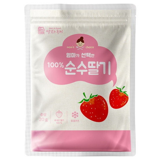 에이뷰 맛있는풍경 엄마가 선택한 순수딸기 20g (10개)_이미지