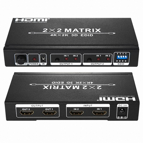 이지넷유비쿼터스 넥스트 2:2 HDMI 매트릭스 스위치 (NEXT-2202HDM)_이미지