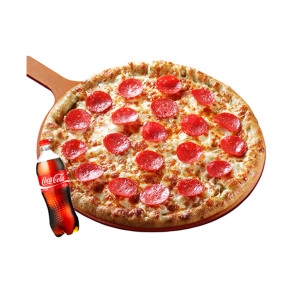 피자마루 페파로니 피자 + 콜라 1.25L_이미지