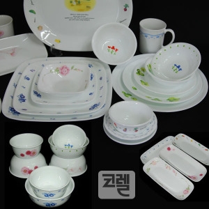 코렐 개별판매 강화유리 그릇 접시 백합_이미지