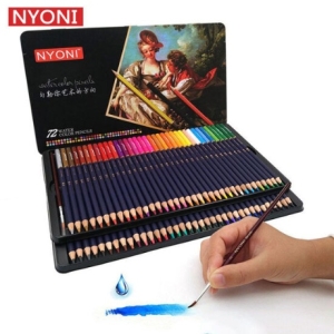 Nyoni 유성 색연필 철제틴케이스
