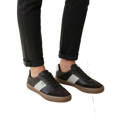 LEATHER-TRIM TRAINERS 50557852-242 레더-트림 트레이너 스니커즈