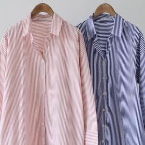 시드마켓 셀렉트오픈카라줄지남방 403Q802S 빅사이즈 여성의류