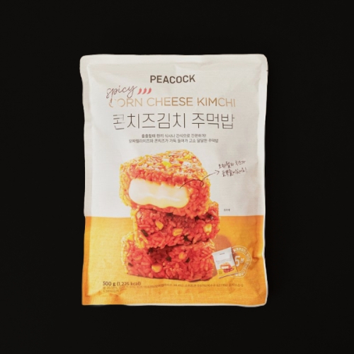 이마트 피코크 콘치즈 김치 주먹밥 500g (2개)_이미지