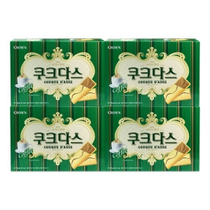 크라운제과 쿠크다스 비엔나커피 288g (4개)