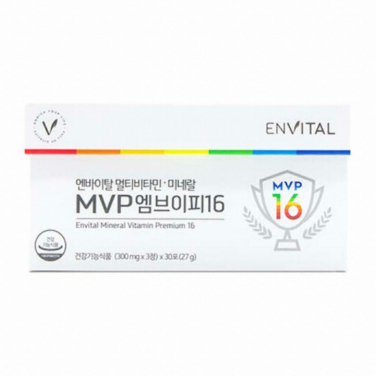엔바이탈 멀티비타민 미네랄 MVP 엠브이피 16 30포 (2개)_이미지