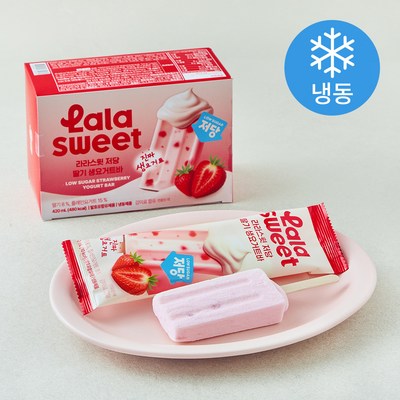 라라스윗 저당 딸기 요거트바 70ml (6개)_이미지