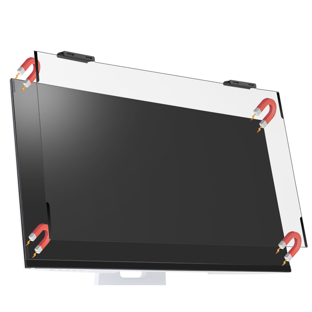 지클릭커 네오V2 PET 블루라이트 차단 26도 사생활보호 거치식 모니터 보안필름 (27인치)_이미지