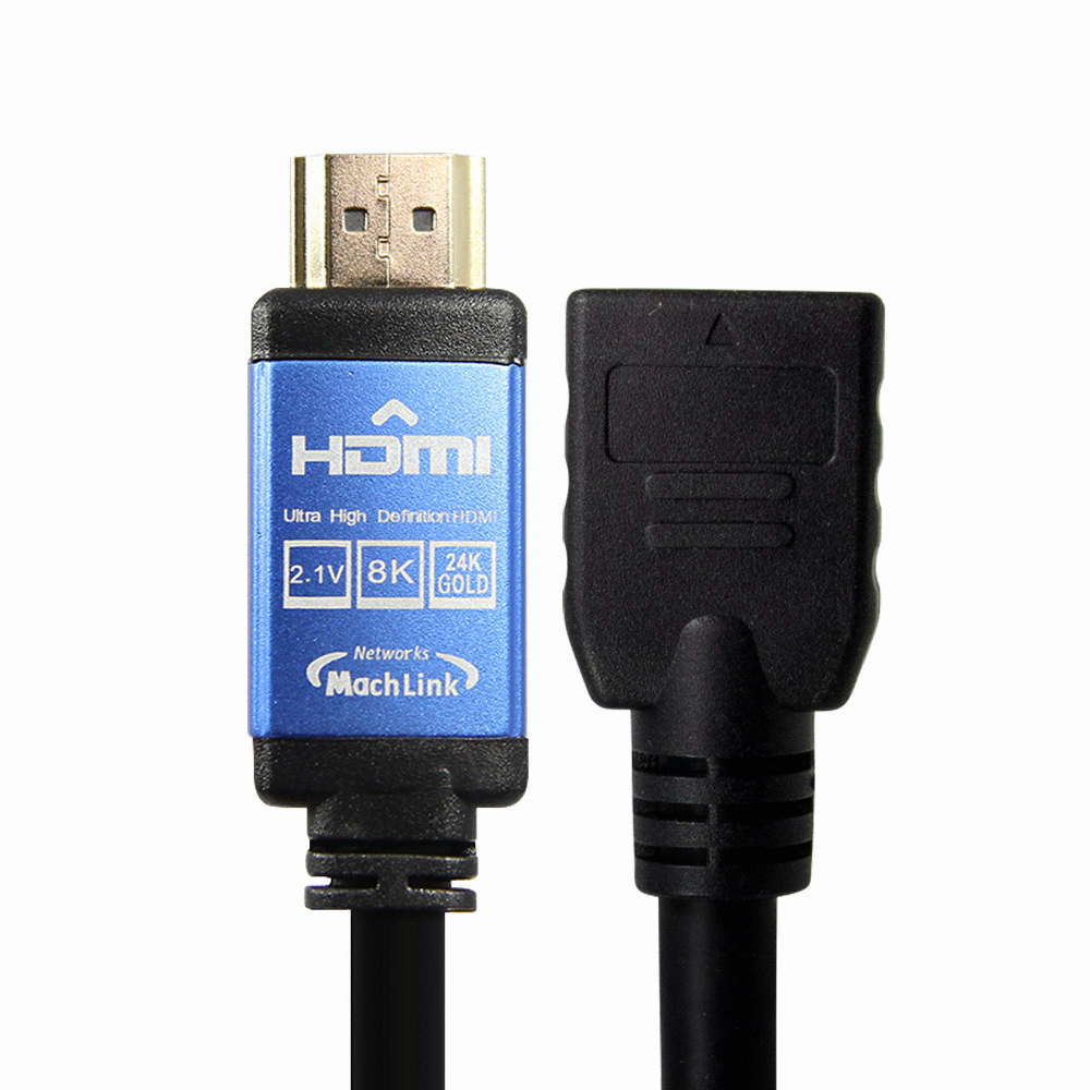 마하링크 HDMI to HDMI M/F 연장 Ver2.1 케이블 (ML-H8F002, 0.2m)_이미지