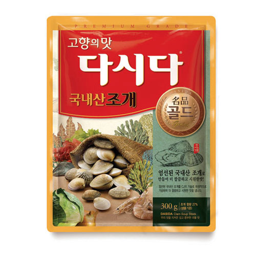 CJ제일제당 백설 다시다 명품 골드 국내산 조개 300g (40개)