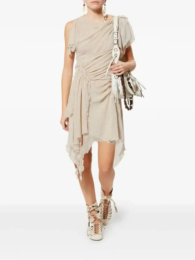 프린트 ECRU 실크 조젯 드레스 RO1078FAD2J05I23EC B0301990350