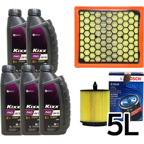 GS칼텍스 킥스 파오 A3/B4 5W30 + 보쉬필터 말리부8세대 가솔린_이미지