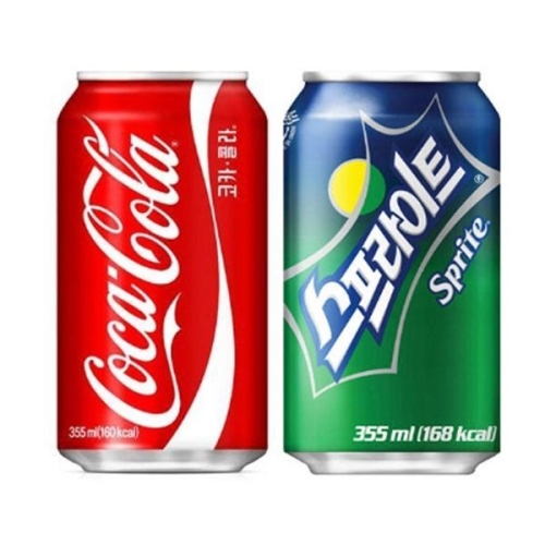 코카콜라음료 코카콜라 355ml 12개 + 스프라이트 355ml 12개 (2개)_이미지