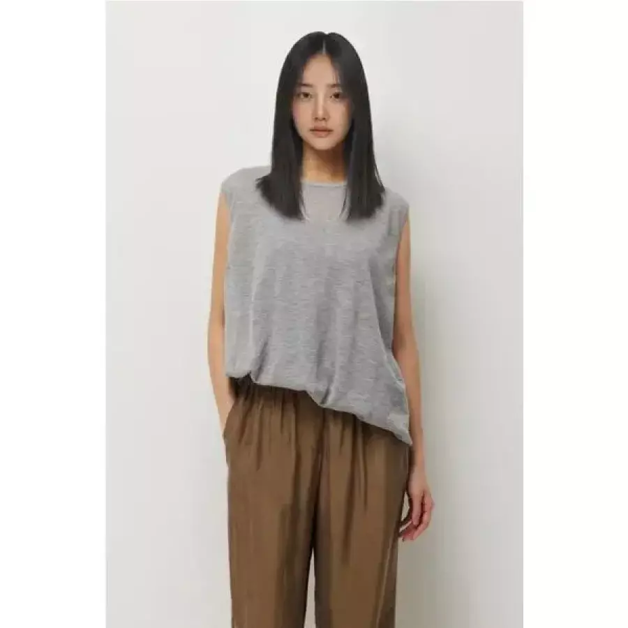 SISLEY 백슬릿 언발 슬리브리스 니트 SP41631 1167068_이미지
