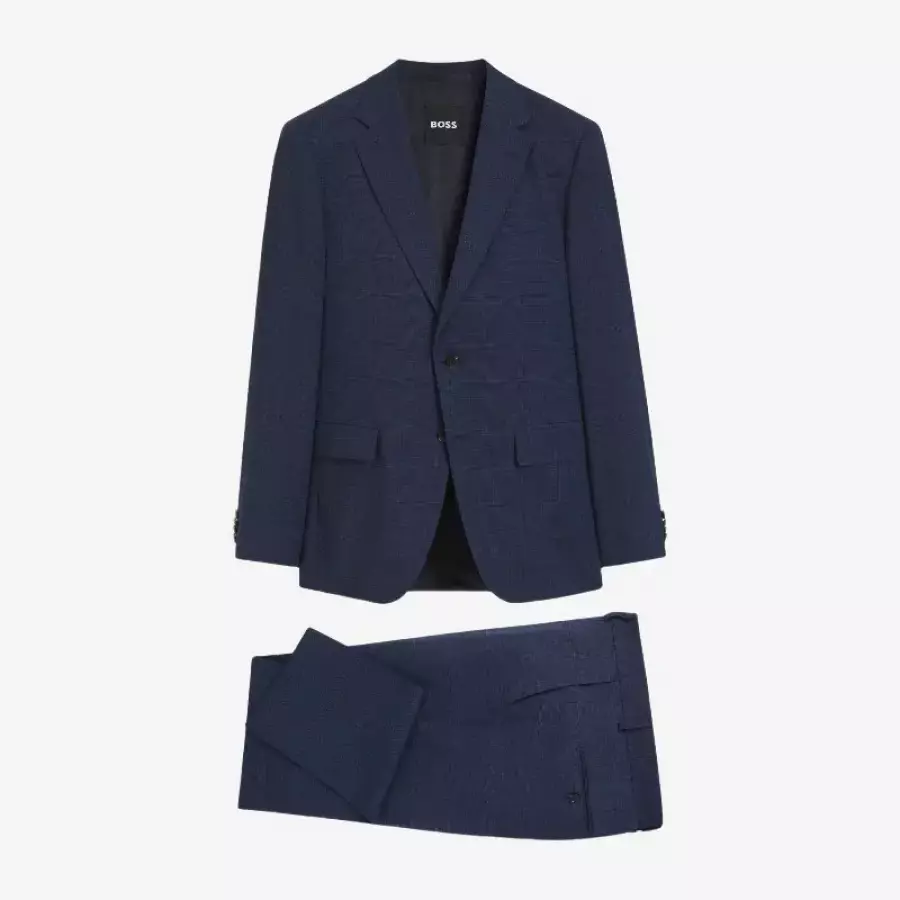 휴고보스 버진 울 엘라스탄 노치 라펠 수트 50567236 404