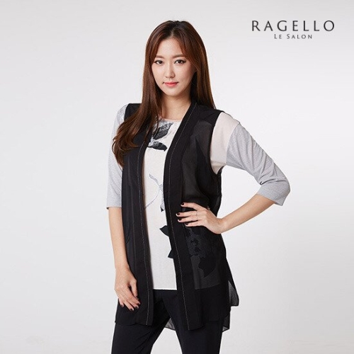 라젤로 레이스 롱 베스트_RG6FVT102BK