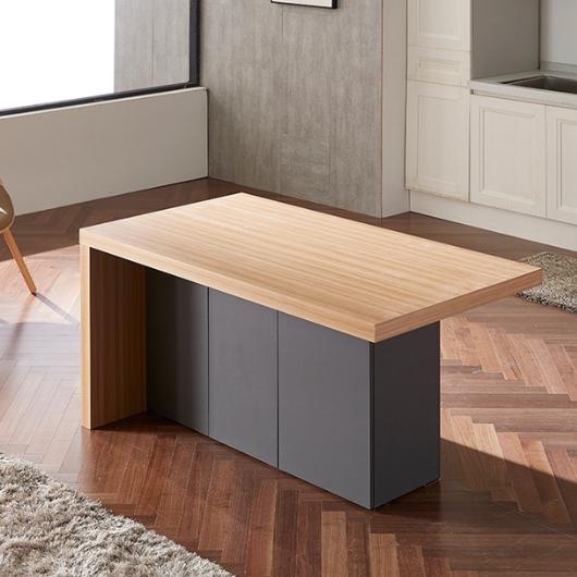 지벤 바우스 T형 높은 아일랜드식탁 1400