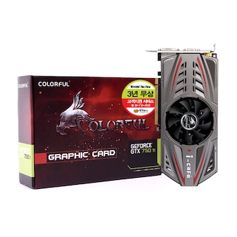 COLORFUL 지포스 <b>GTX</b><b>750</b> Ti REVENGE D5 1GB