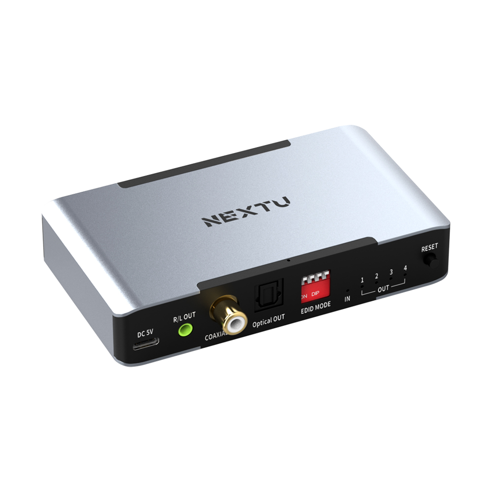 이지넷유비쿼터스 NEXTU 부요아 1:4 HDMI 분배기_이미지