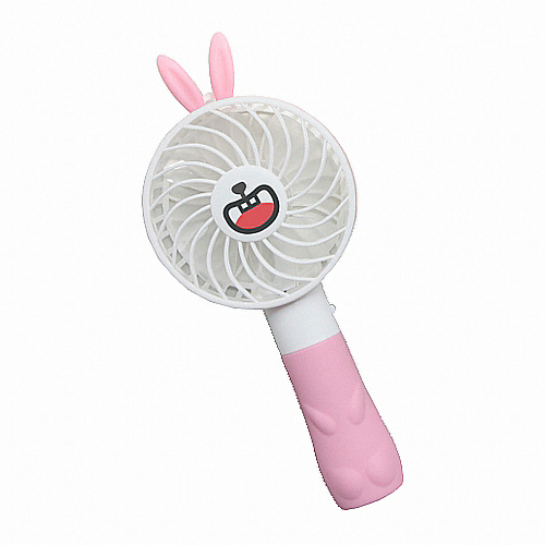 디자인에버 귀쫑긋 이모티콘 휴대용 충전식 핸디 선풍기