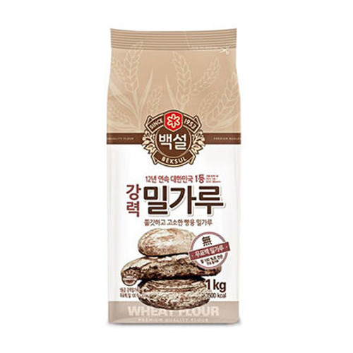 CJ제일제당 백설 강력 밀가루 1kg (1개)
