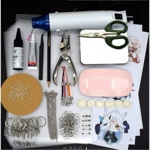 슈링클스 열수축종이 키링만들기 열수축 필름 diy 세트 입체 열수축 필름 diy 재료