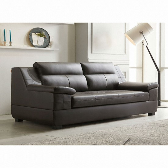 동서가구 엘딘 천연가죽 소파 3인용 (스툴별도)_이미지