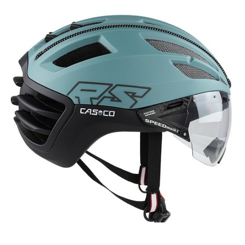 카스코 스피드에어로2 RS 자전거 헬멧 + 바이저 (그린)_이미지