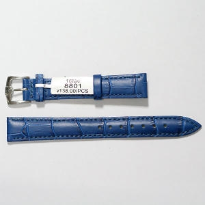 AONO가죽밴드 방수 노알레르기 블루무늬 16mm_이미지